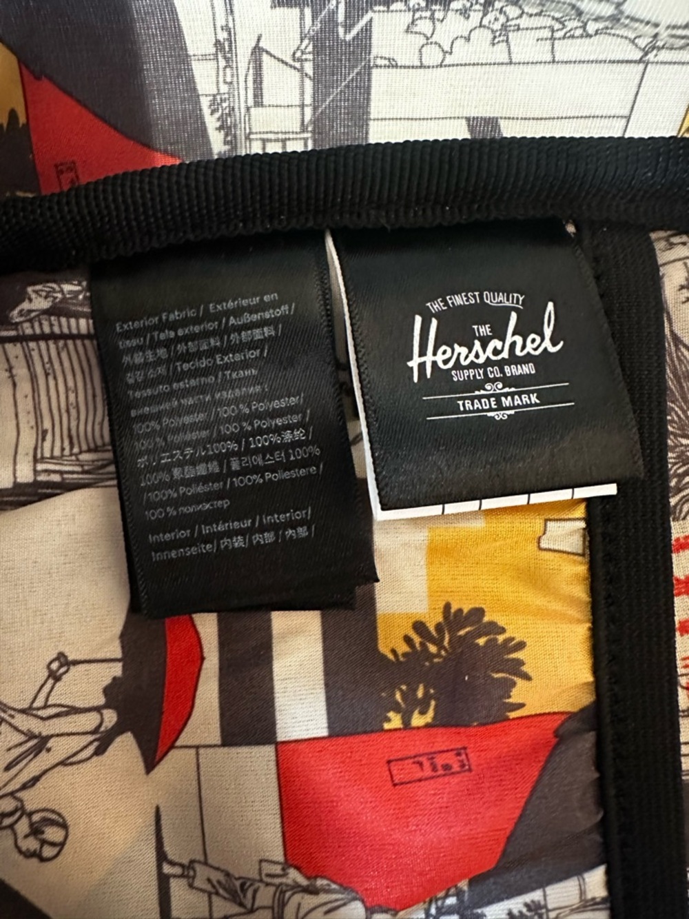 Herschel Backpack Asian Japanese Inspired Kanji Graphic Streetwear School Bag - Picture 9 of 14